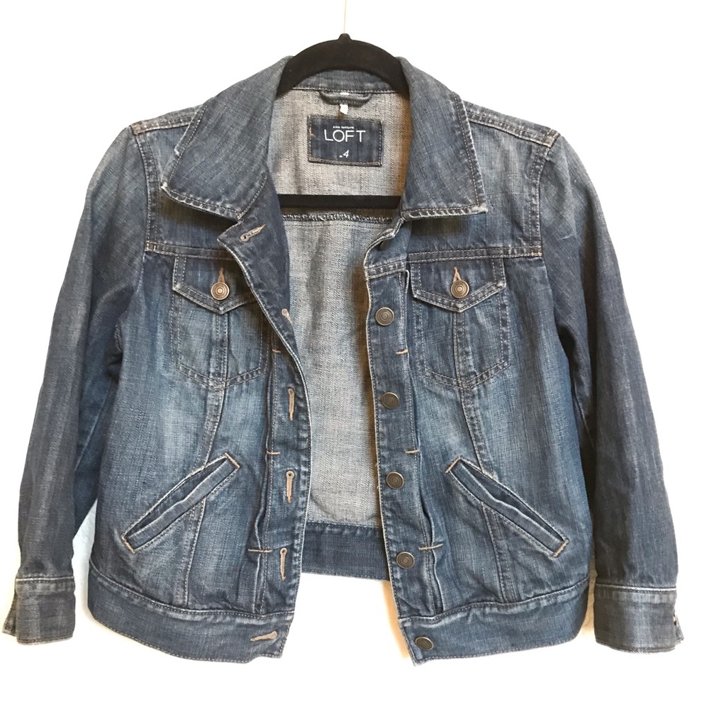Ann Taylor Loft Jean Jacket - Blue Denim - size 4